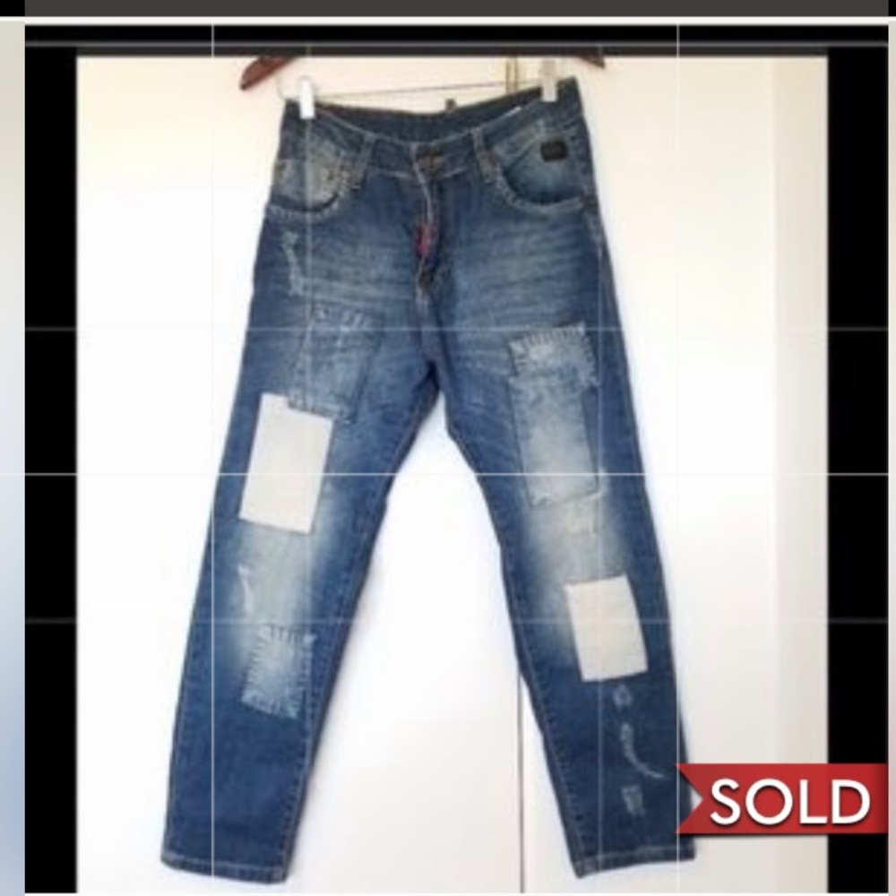 Dsquared patchwork boyfriend Jeans